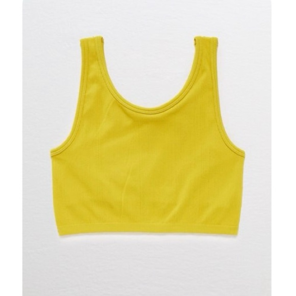 Aerie Chartreuse Tank Bralette, size XL